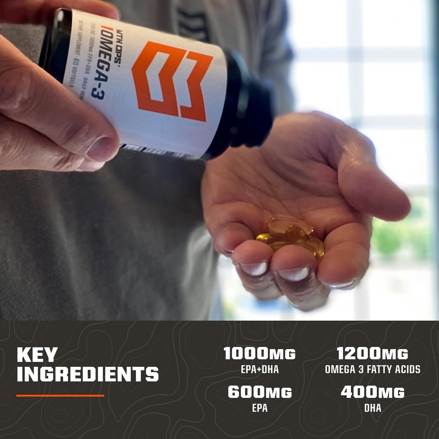 High-Quality Omega 3 Fish Oil Supplement for Heart, Joint, and Bone Health - 1000mg Softgels, 30 Servings by MTN OPS - Espot.com.au