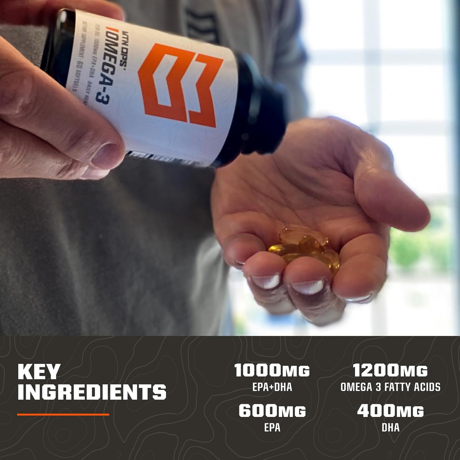 High-Quality Omega 3 Fish Oil Supplement for Heart, Joint, and Bone Health - 1000mg Softgels, 30 Servings by MTN OPS - Espot.com.au