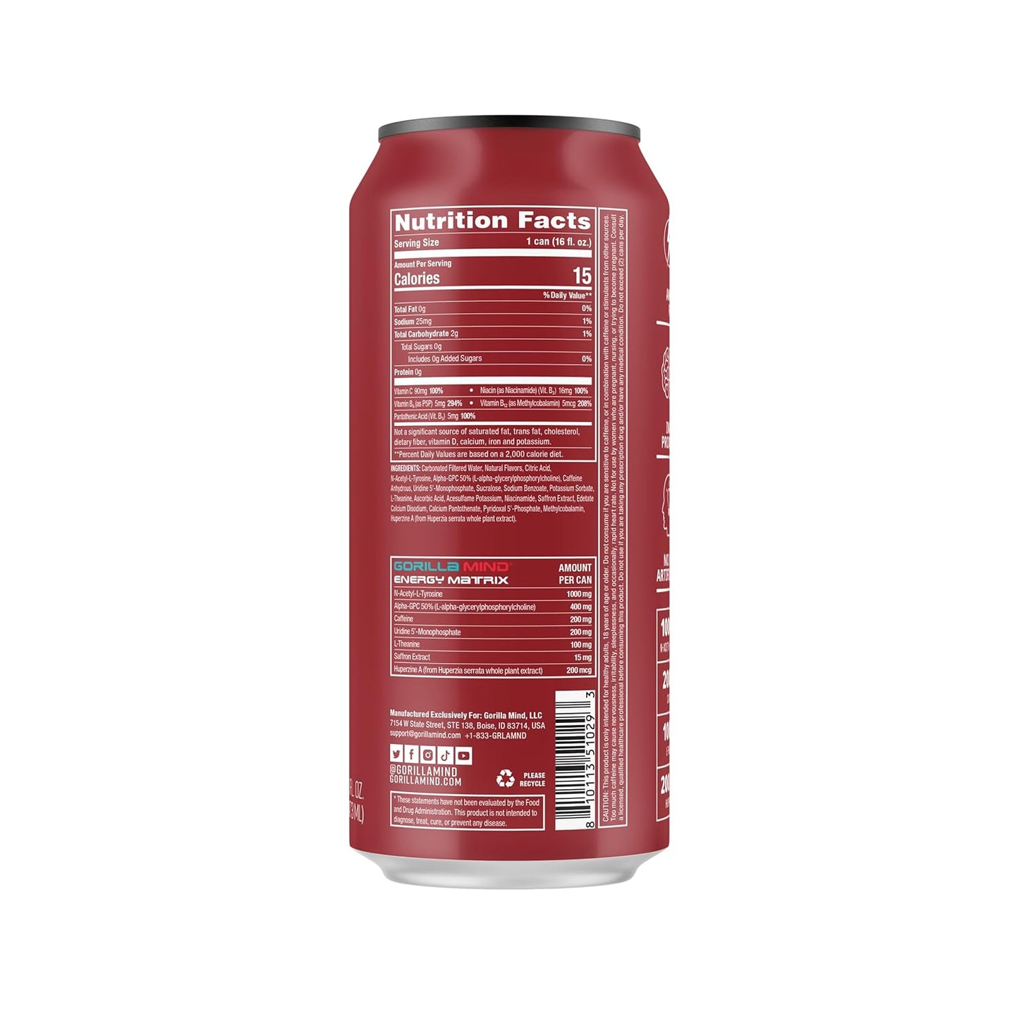 gorilla-mind-energy-drink-12-pack-tigers-blood-flavor-boost-energy-and-focus-with-n-acetyl-l-tyrosine-alpha-gpc-caffeine-uridine-saffron-no-sugar-or-artificial-colors-16oz-cans-2