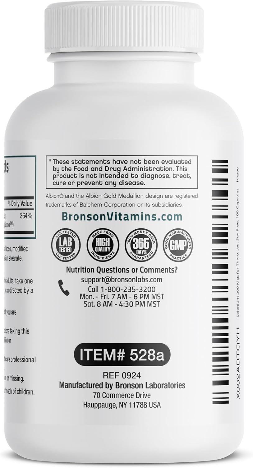 high-absorption-yeast-free-bronson-selenium-200-mcg---chelated-amino-acid-complex---100-vegetarian-capsules---essential-trace-mineral-6