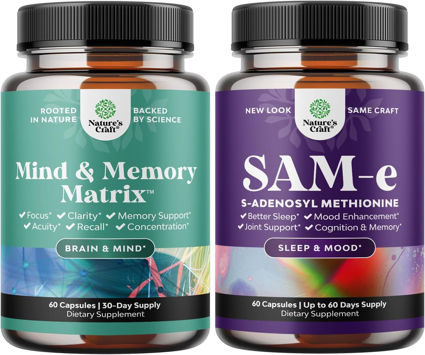 bundle-of-nootropic-brain-supplements-for-memory-focus-and-mood-support---includes-advanced-brain-supplement-and-sam-e-200mg-vitamin-supplement---natural-cognitive-enhancement-and-mood-boost-pills-1