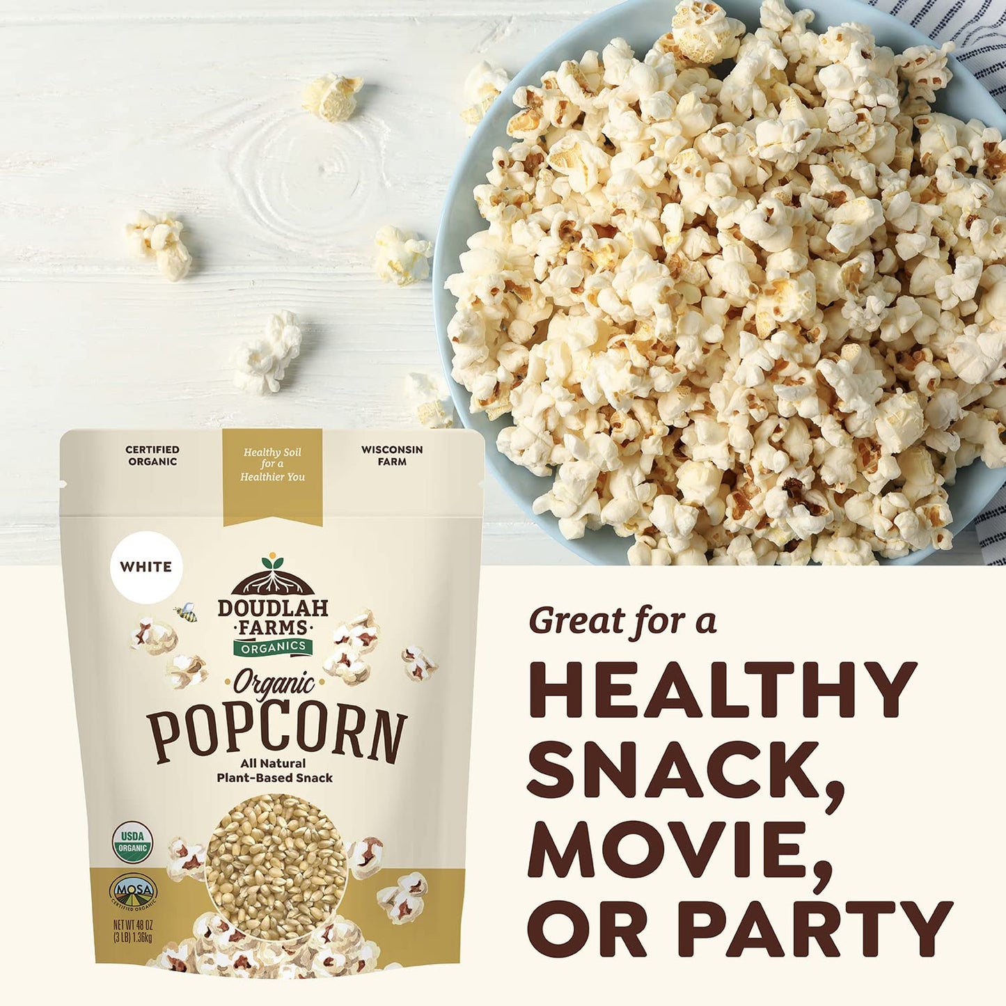 3lb-bulk-organic-white-popcorn-from-regenerative-soil-by-doudlah-farms---clean-certified-gluten-free-non-gmo-grown-in-usa-all-natural-low-calorie-plant-based-snack-4