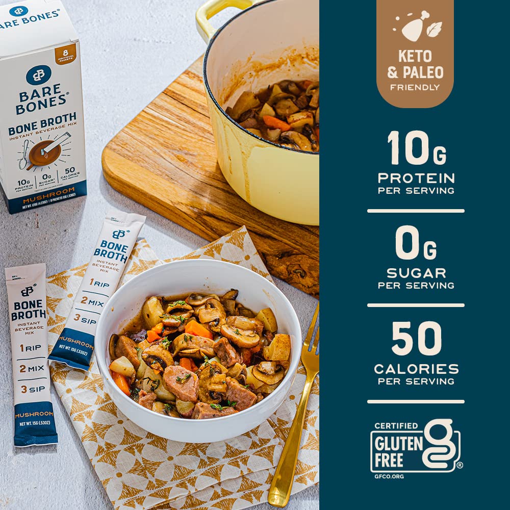 mushroom-bone-broth-instant-powdered-mix---pack-of-4-15g-sticks-10g-protein---keto-paleo-friendly-packets-3