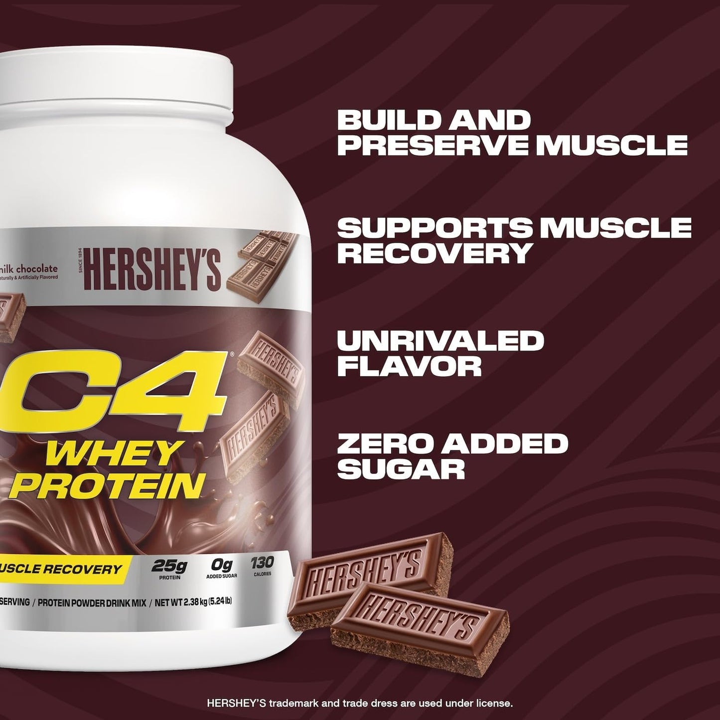 cellucor-c4-hersheys-chocolate-whey-protein-powder---25g-protein-0g-sugar-130-calories-muscle-recovery-support-66-servings-3