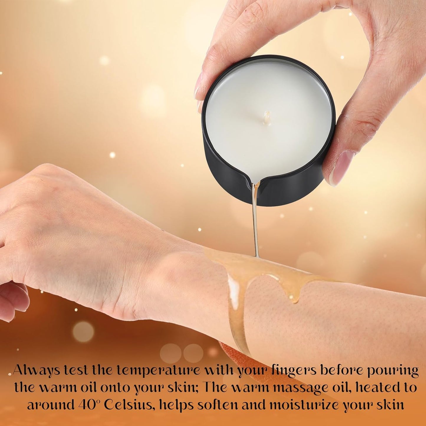 6-Piece Nuanchu Massage Oil Candle Set - Low Temp Soy Massage Candles for Therapy and Spa, 6 Scents, 2.35 oz - Perfect Home Gift - Espot.com.au