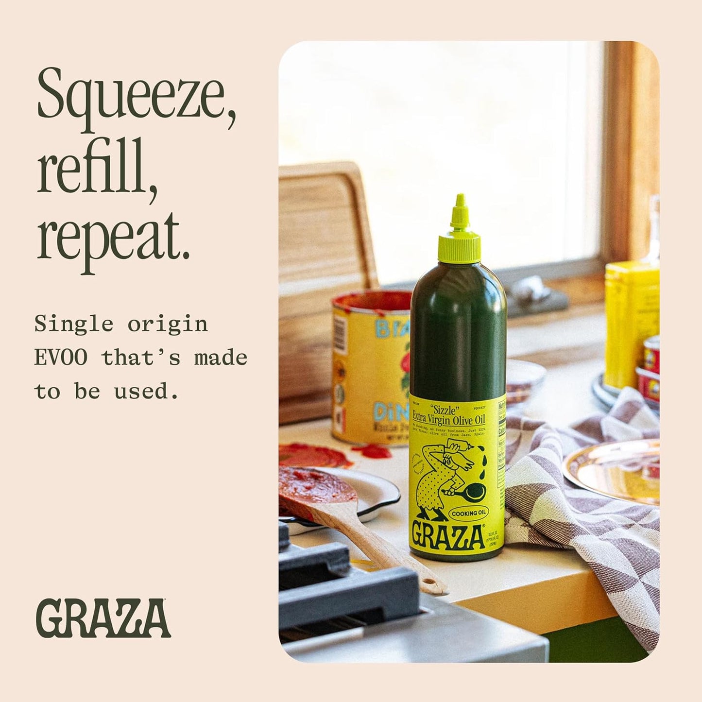Squeeze Bottle Extra Virgin Olive Oil from Spain - High Polyphenol Peak Harvest EVOO Cooking Oil - Single Origin - 25.3 Fl Oz - Espot.com.au