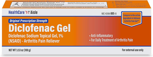 Diclofenac Gel 1% for Arthritis Pain Relief - 100g Tube - Original NSAID Strength - HealthCareAisle - Espot.com.au