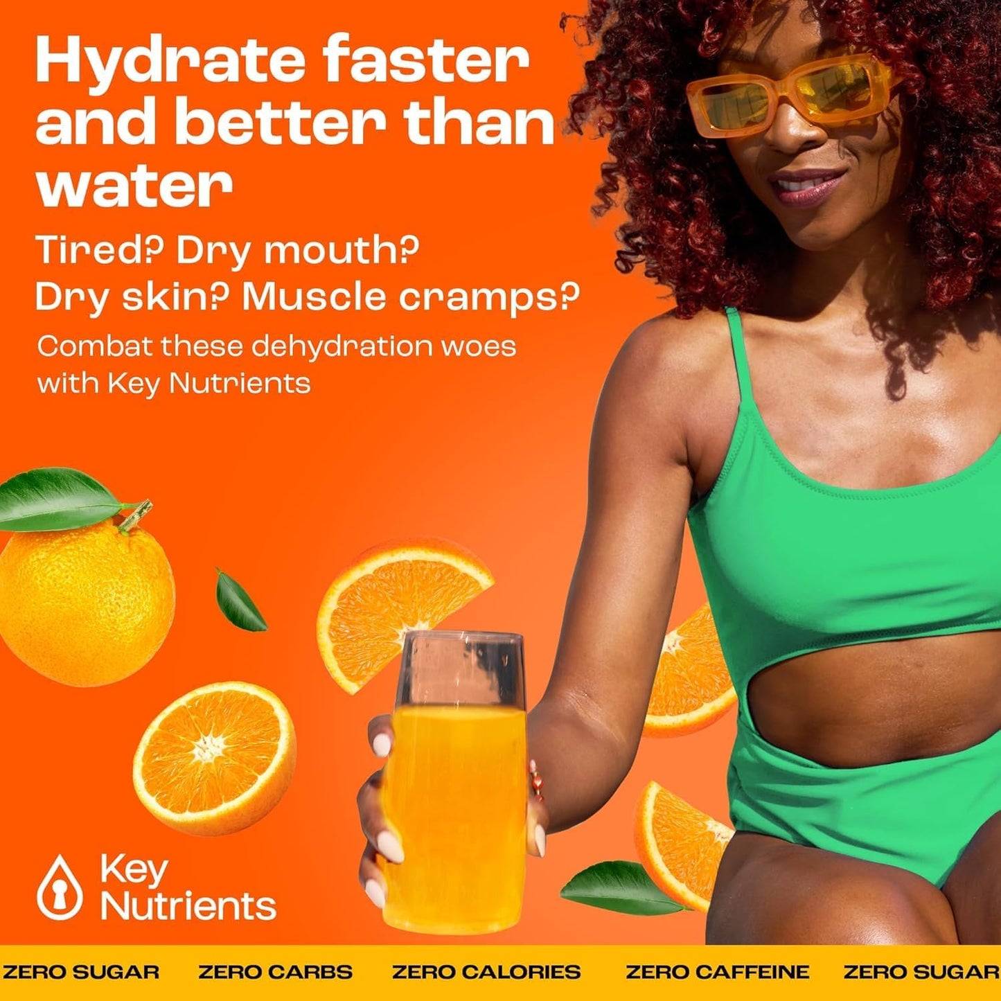 Tangy Orange Multivitamin Electrolyte Powder - Energy & Endurance Hydration Supplement - No Sugar, No Calories - 90 Servings - Made in USA - Espot.com.au