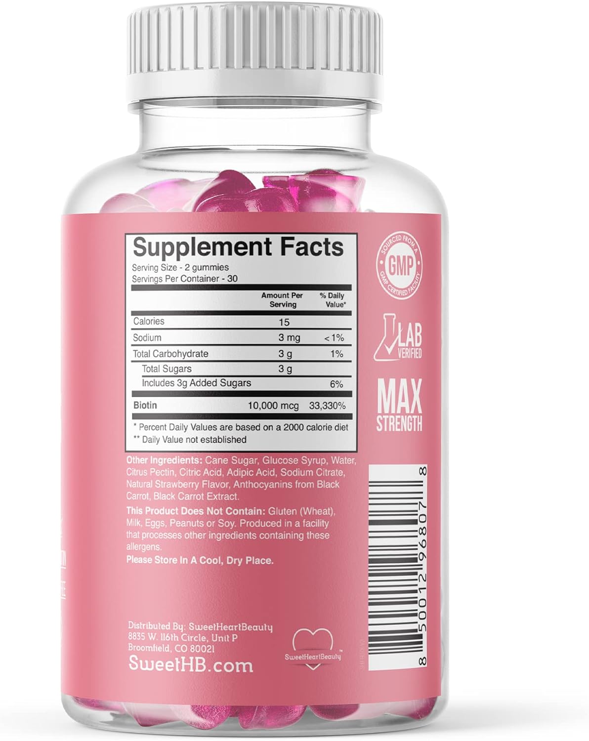 sweetheart-beauty-biotin-gummies---10000mcg-hair-skin-and-nails-supplement---vegan-non-gmo-chewables-for-faster-growth---60-count-2