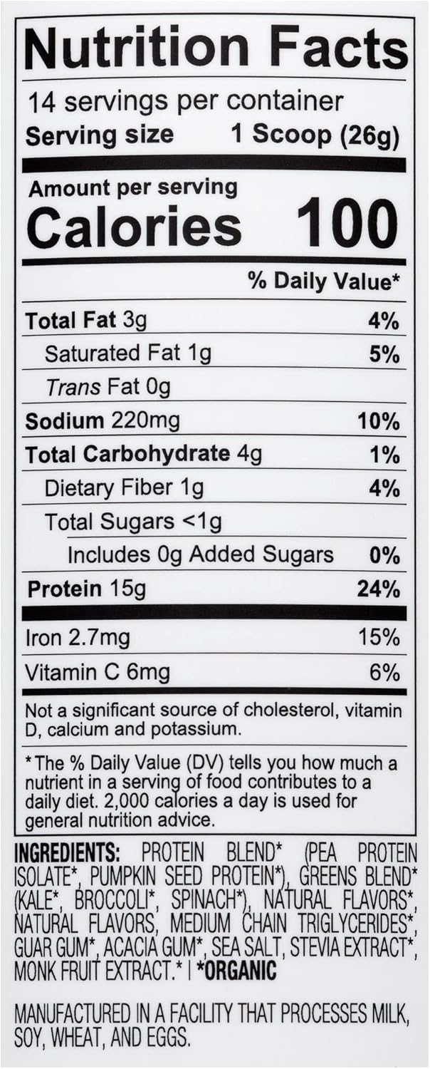 vanilla-plant-based-protein-powder-with-greens-for-women---dairy-free-kosher-non-gmo-pea-pumpkin-seed-protein---14-servings-15g-protein-4