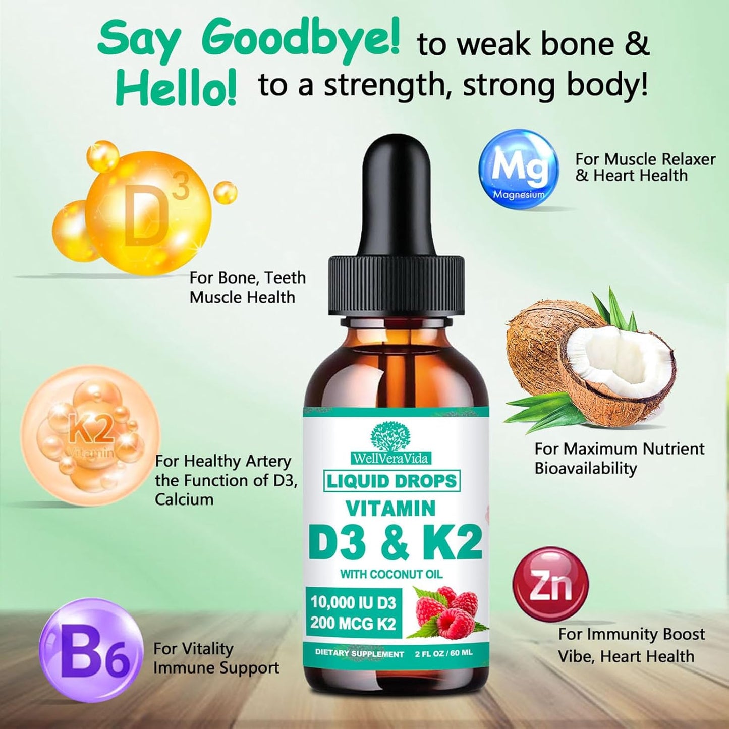 2-pack-d3-k2-vitamin-liquid-drops-with-coconut-oil-10000iu-d3-200mcg-k2-mk-7-enhanced-with-magnesium-zinc-for-absorption---joint-bone-health-supplement-6x-stronger-than-softgels-2