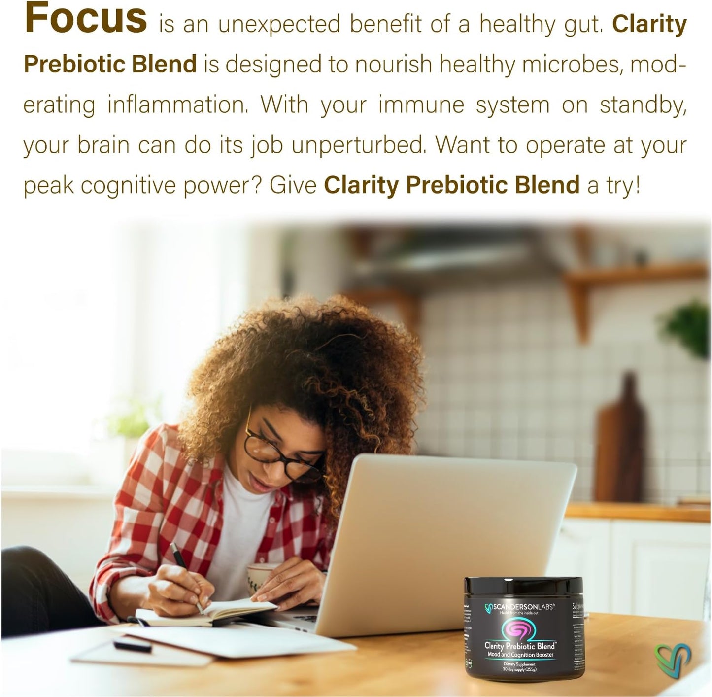 scanderson-labs-clarity-prebiotic-blend-for-gut-and-mood-support---30-day-supply-vegan-soy-free-gluten-free-non-gmo---easy-to-mix-with-liquid-or-food-7