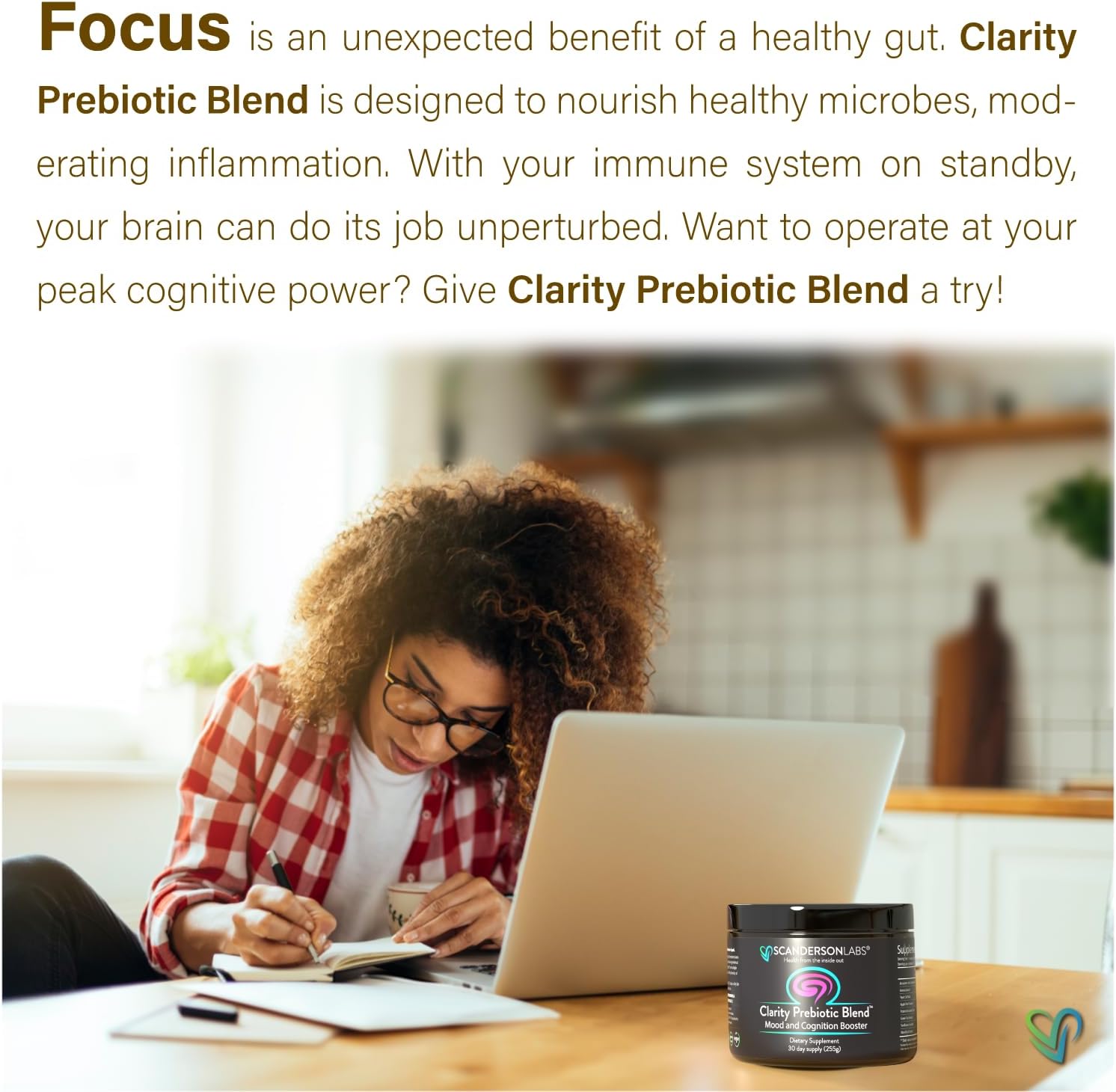 scanderson-labs-clarity-prebiotic-blend-for-gut-and-mood-support---30-day-supply-vegan-soy-free-gluten-free-non-gmo---easy-to-mix-with-liquid-or-food-7