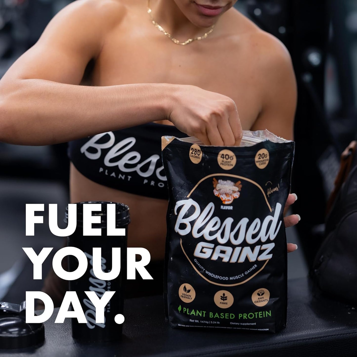 blessed-gainz-vegan-protein-powder-mass-gainer---40g-plant-based-protein-shake-with-pea-protein---meal-replacement-shake---40-servings-of-peanut-butter-flavor---vegan-protein-powder-4