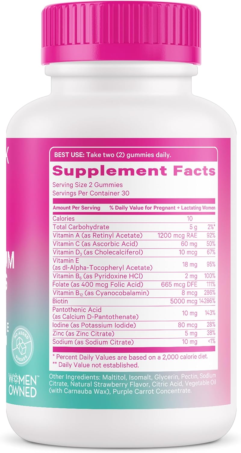 postpartum-hair-loss-gummies-with-biotin-vitamin-e-pantothenic-acid-b6-b12---supports-hair-skin-and-nails---essential-for-new-moms---60-gummy-vitamins-7