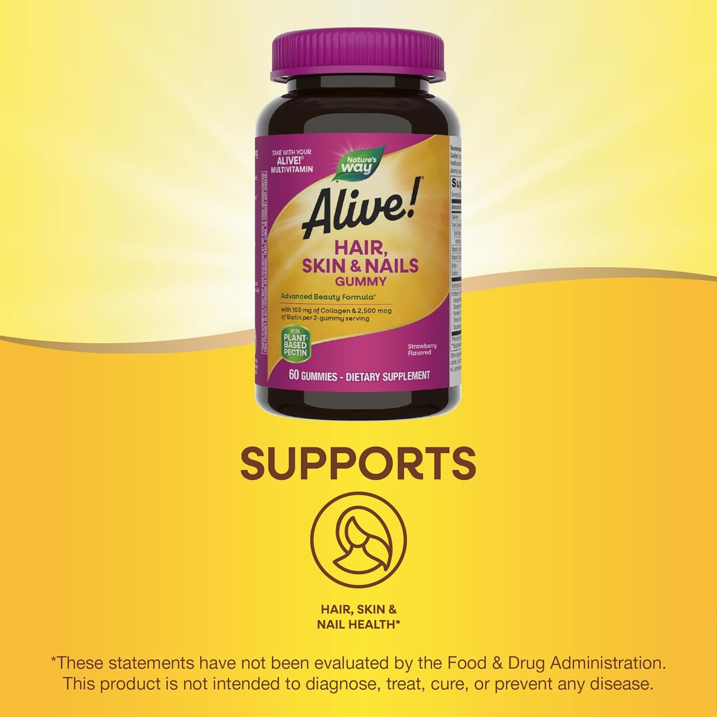 natures-way-alive-hair-skin-nails-gummies---advanced-beauty-formula-with-biotin-collagen---120-strawberry-flavored-gummies-3