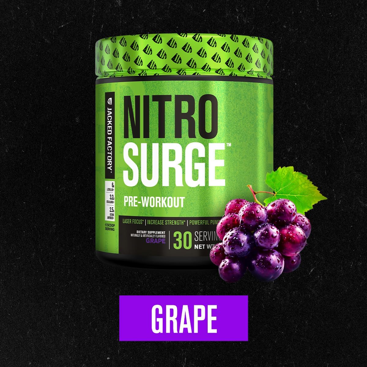 jacked-factory-nitrosurge-pre-workout-supplement---boost-energy-increase-strength-enhance-focus-pumps---nitric-oxide-booster-powerful-energy-powder---grape-flavor-30-servings-2