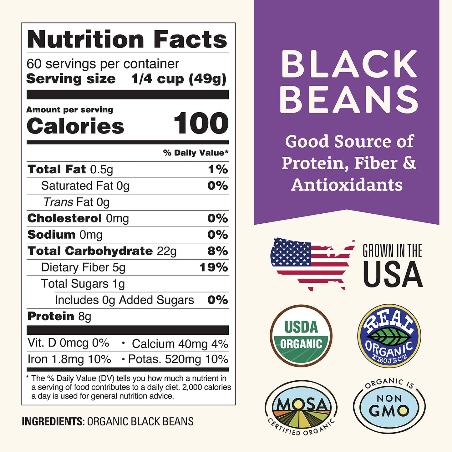 5lb-bulk-organic-dried-black-beans-from-doudlah-farms---regeneratively-farmed-clean-certified-usa-grown---vegan-non-gmo---high-fiber-protein-for-soups-burritos-salads-chili-2