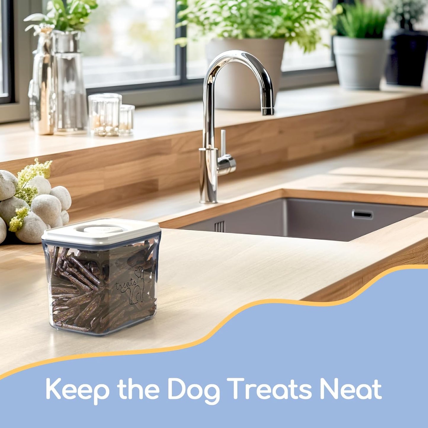 airtight-dog-treat-container-with-chalkboard-labels-and-pen---bpa-free-clear-rectangular---ideal-for-dog-and-cat-food-storage-8