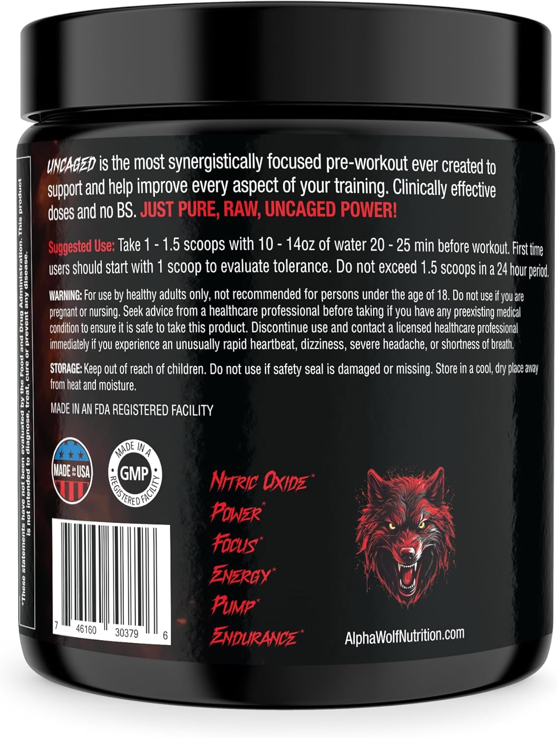 uncaged-alpha-wolf-pre-workout-powder---boost-energy-focus-pump---l-citrulline-beta-alanine-caffeine---30-servings---cherry-lime-flavor-3