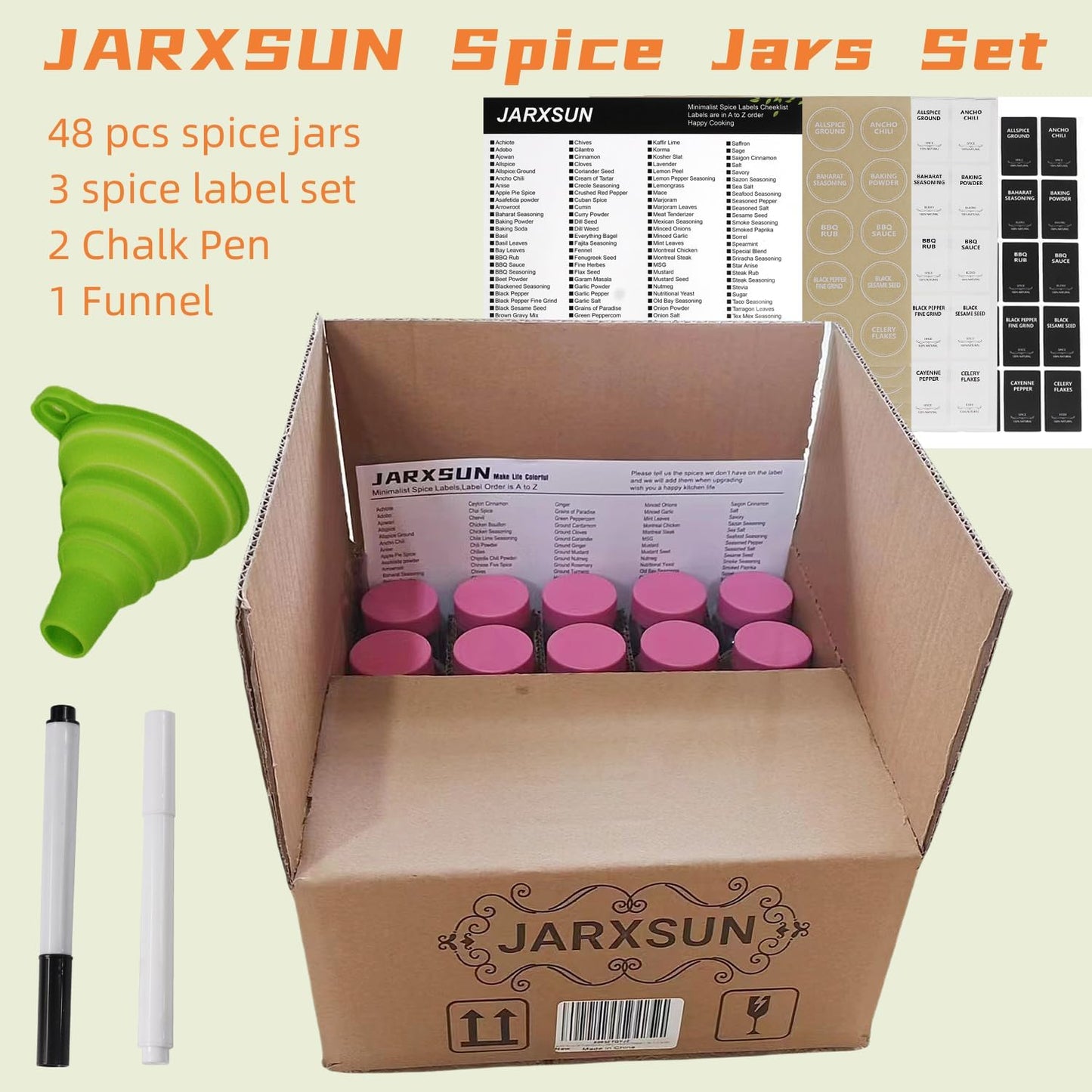 set-of-48-glass-spice-jars-with-labels-shaker-lids-and-funnel---4oz-containers-for-spices-includes-erasable-markers-and-3-sets-of-labels-5