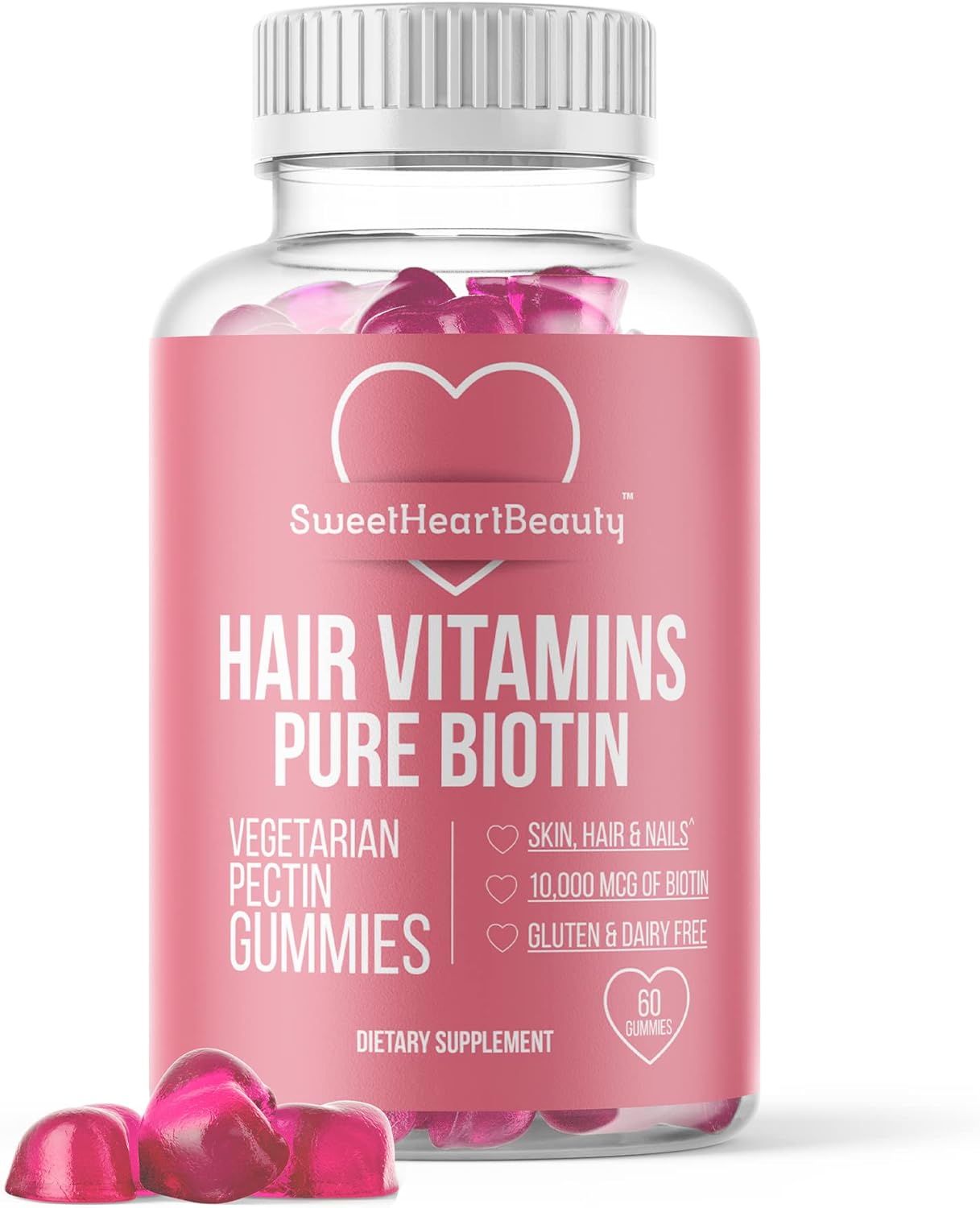 sweetheart-beauty-biotin-gummies---10000mcg-hair-skin-and-nails-supplement---vegan-non-gmo-chewables-for-faster-growth---60-count-1