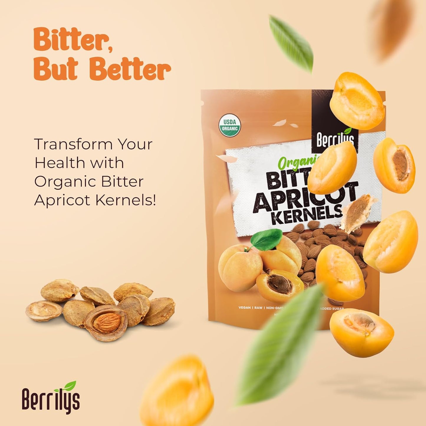 usda-certified-organic-bitter-apricot-kernels---premium-quality-natural-non-gmo-seeds---no-sulfur-or-additives---10-oz-3