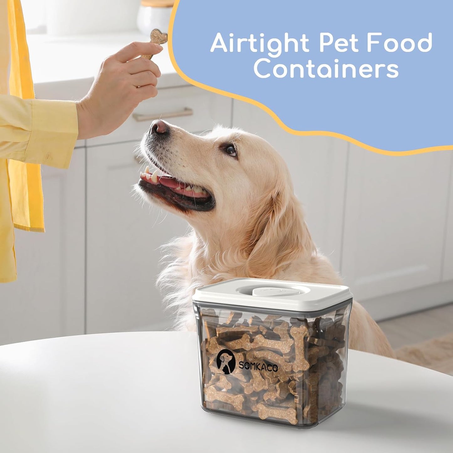 airtight-dog-treat-container-with-chalkboard-labels-and-pen---bpa-free-clear-rectangular---ideal-for-dog-and-cat-food-storage-4