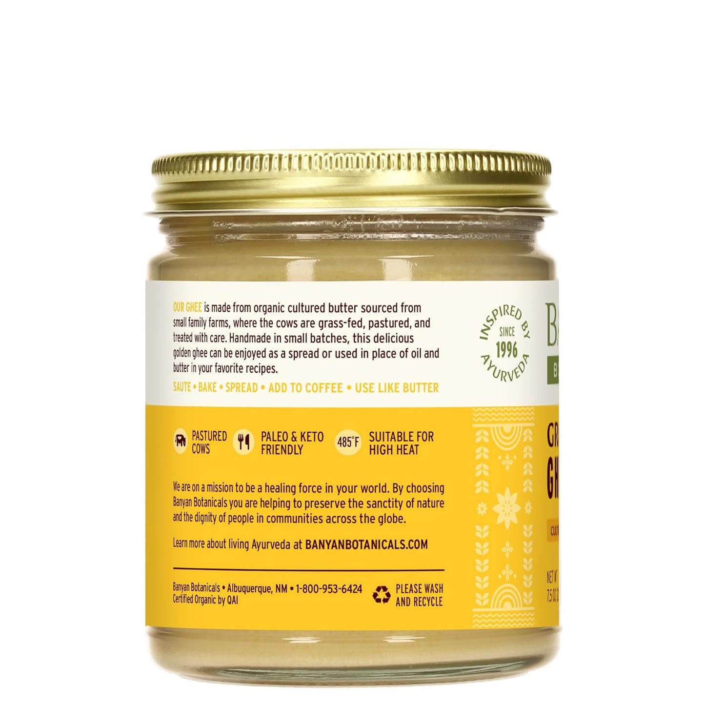 organic-grass-fed-ghee---cultured-clarified-butter-alternative-for-cooking---non-gmo-gluten-free-vegetarian---75-oz-3