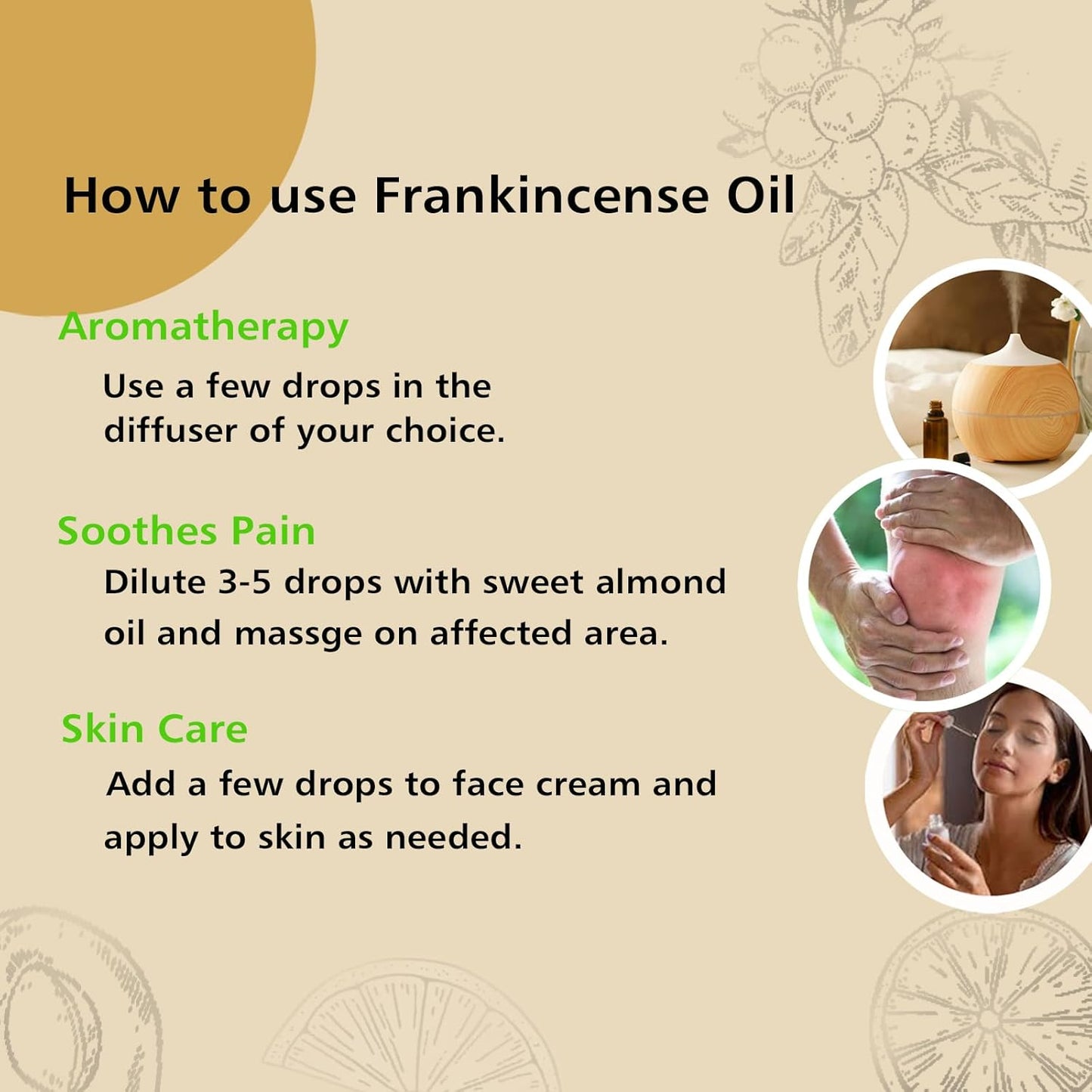 30ml GM Gumili Frankincense Essential Oil - 100% Pure Aromatherapy Oil - Espot.com.au