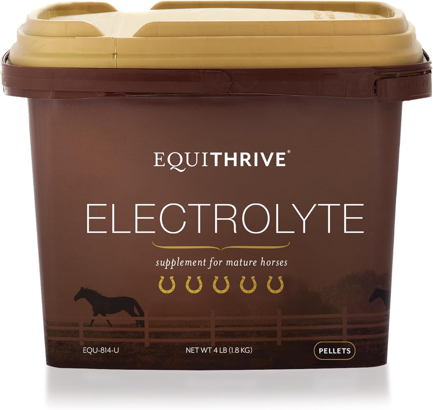 Equithrive Electrolyte Pellets & Mineral Supplement for Horses - 4 lbs, 20 Day Supply - Ideal for Training & Competition - Espot.com.au
