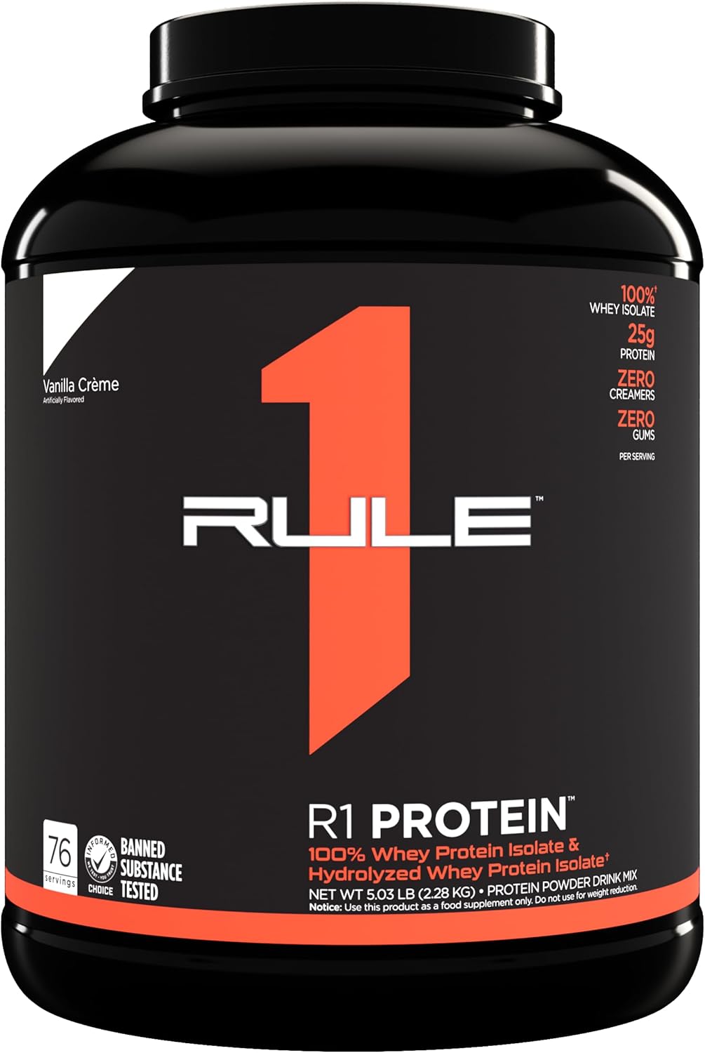 rule-one-proteins-r1-protein---100-isolate-and-hydrolysate-protein-powder-with-25g-protein-and-6g-bcaas---vanilla-crme-flavor---5-pound-container-1
