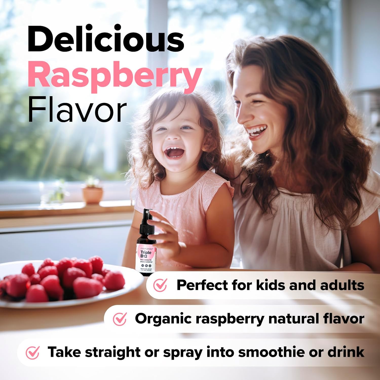 Chocolate Protein and Triple B12 Spray Bundle - 30 Servings of Protein Powder and 60 Servings of B12 Spray for Energy Boost and Muscle Recovery - Espot.com.au