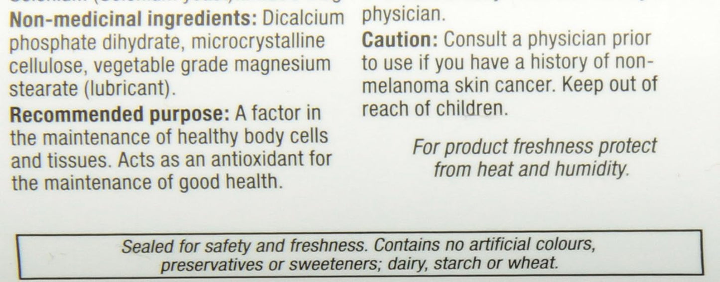 Selenium 200 mcg Supplement by Webber Naturals - Immune Support and Antioxidant Boost - Espot.com.au