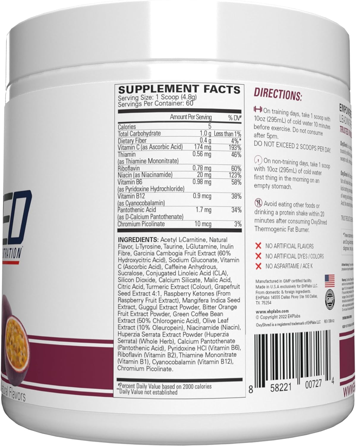 ehp-labs-oxyshred-passionfruit-pre-workout-powder---energy-boost-drink-with-l-glutamine-acetyl-l-carnitine-for-shredding---60-servings-7