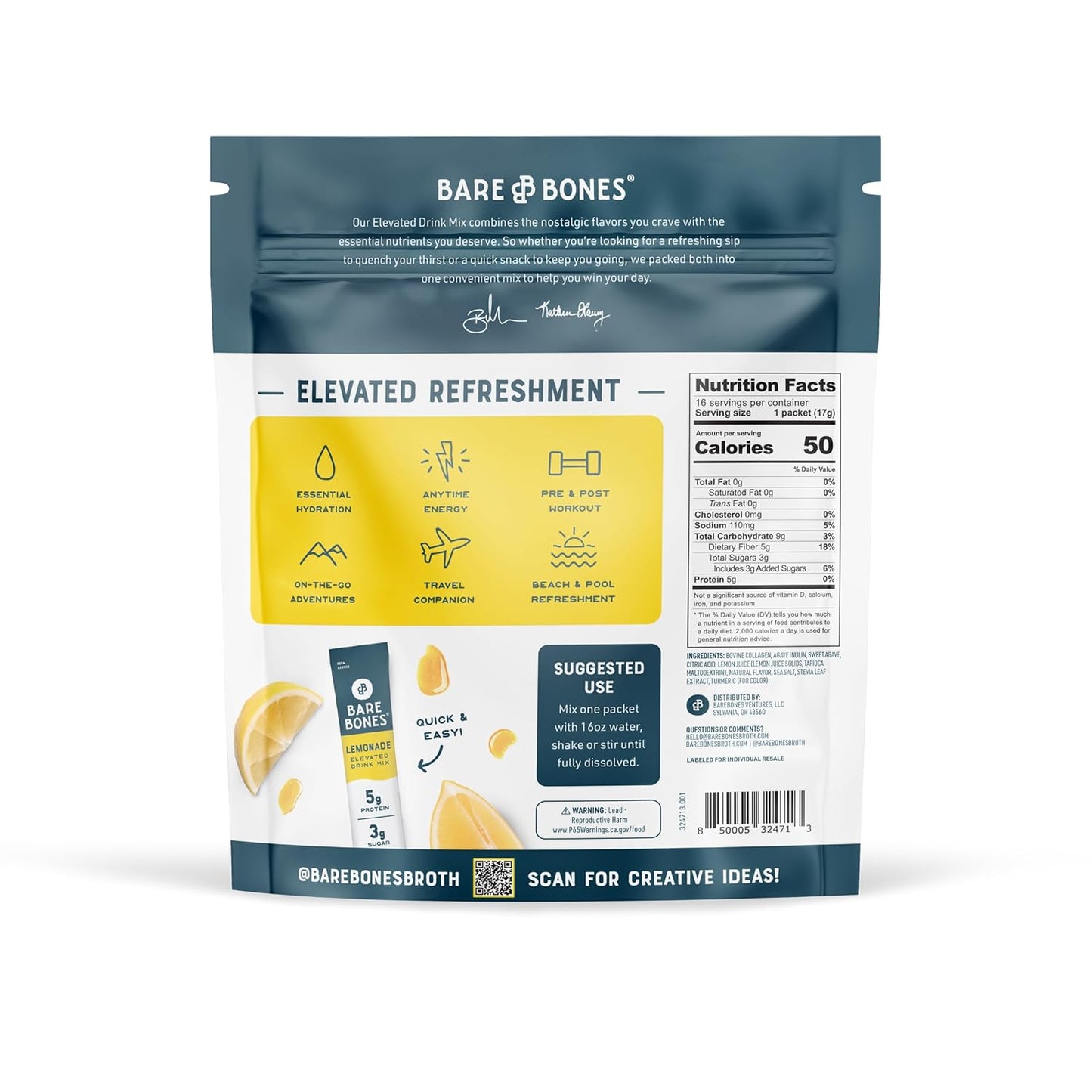 collagen-prebiotic-lemonade-mix-stick-packs---16-packets-3g-sugar-on-the-go-powdered-drink-for-health-convenience-8