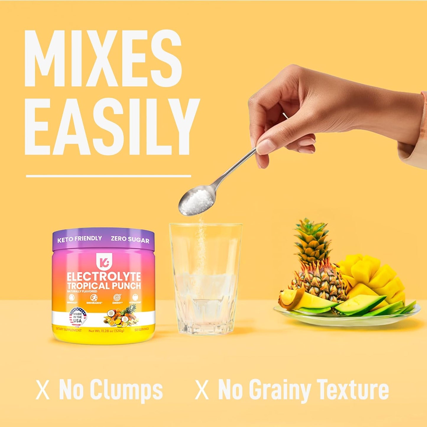 Keppi Keto Electrolytes Powder Bundle - Sugar-Free with Zero Carbs - Made in USA for Enhanced Hydration, Performance & Recovery - Tropical Punch & Raspberry Lemonade Flavor - Easy Mixing without Clumps - Espot.com.au