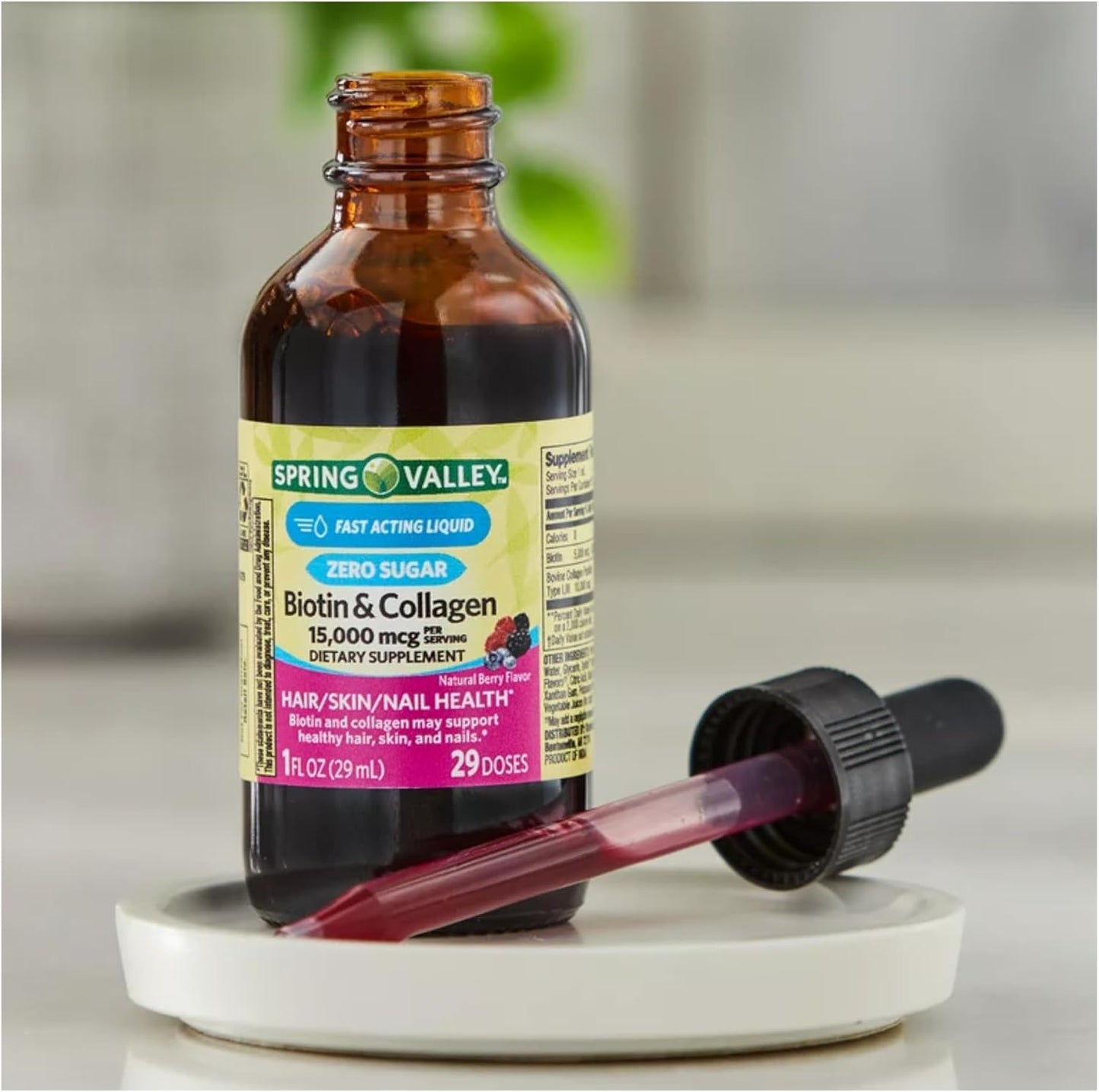 spring-valley-liquid-biotin-and-collagen-drops-natural-berry-flavor---15000mcg-for-hair-skin-nails---1-fl-oz-pack-of-2-6