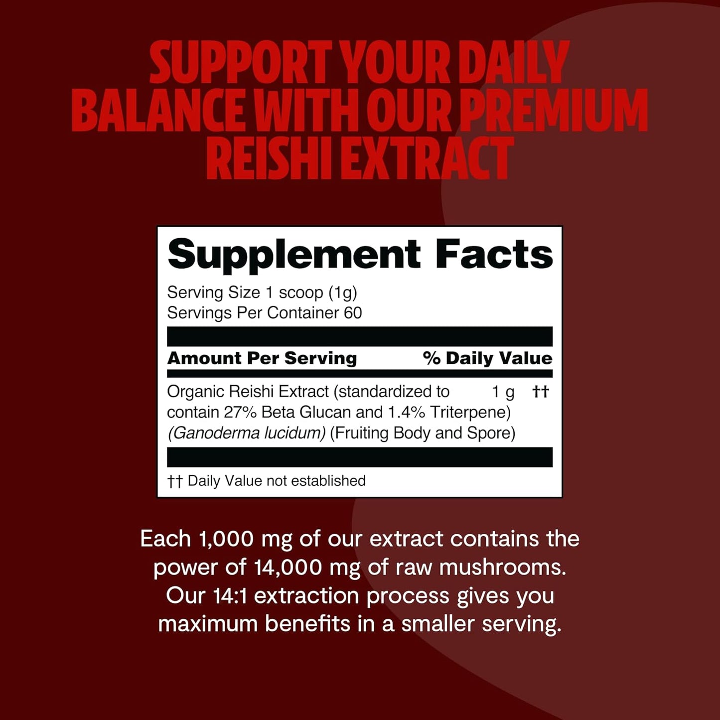 organic-freshcap-reishi-mushroom-powder---14000mg-extract-supplement-for-nootropic-support-ayurvedic-red-reishi-blend---60-servings-3