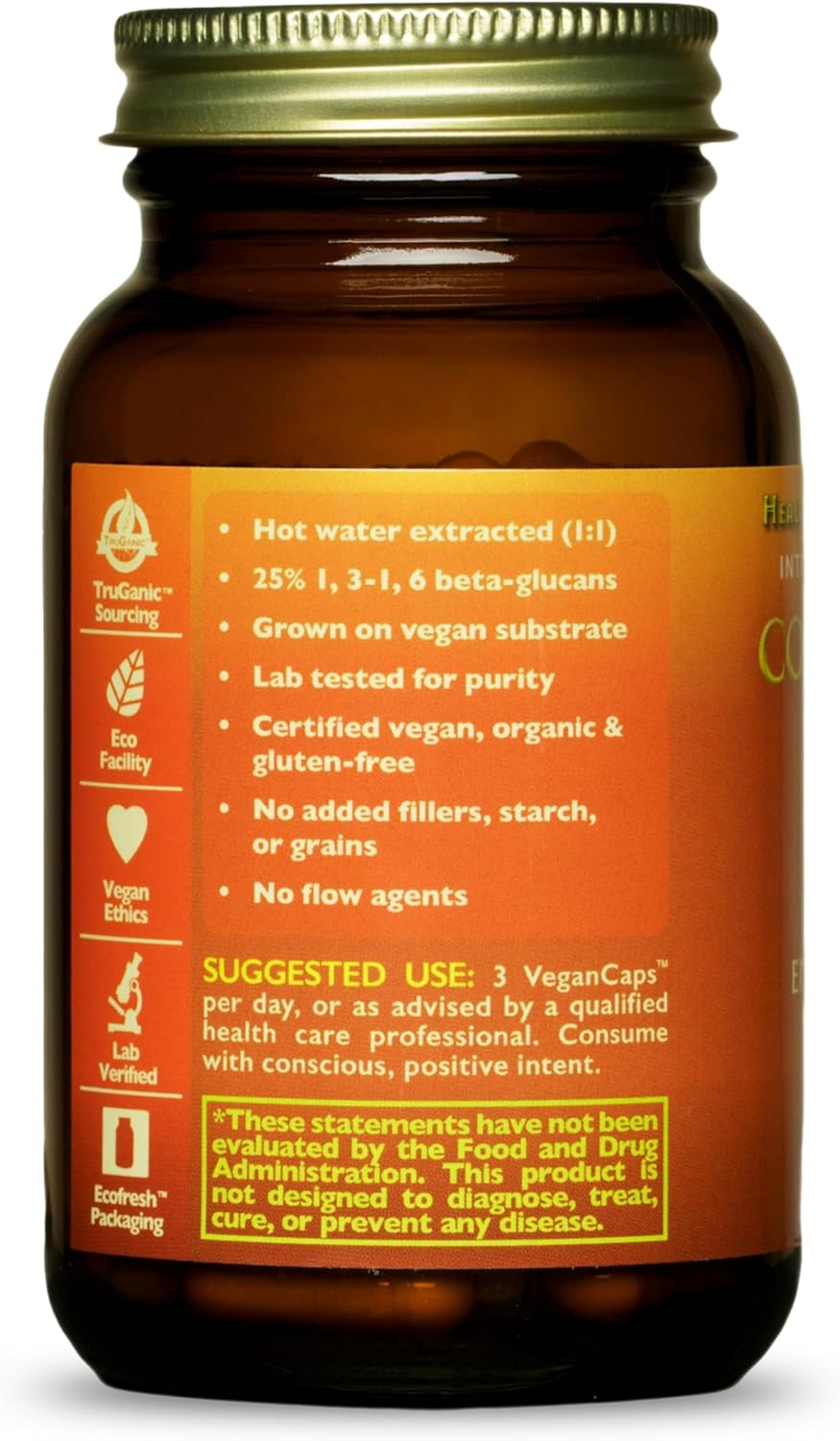 Vegan Cordyceps Extract Capsules - 90 Capsules by HealthForce SuperFoods - Espot.com.au