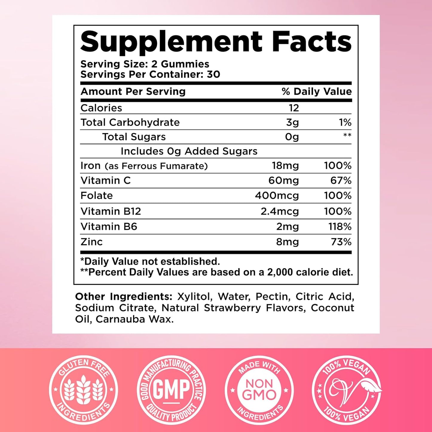 iron-gummies-with-vitamin-b6-b12-c-zinc-folate---iron-supplement-for-adults-kids---supports-anemia-energy-blood---vegan-strawberry-gummies---60ct-3