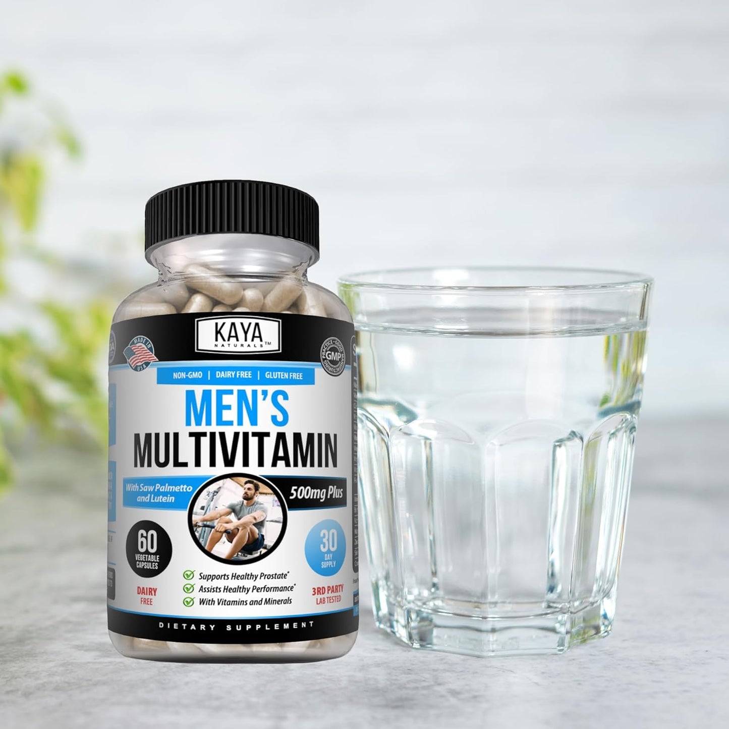 Men's Prostate Multivitamin - Daily Supplement for Healthy Prostate - Multi Mineral Pills for Men - 60 Veggie Capsules - Espot.com.au
