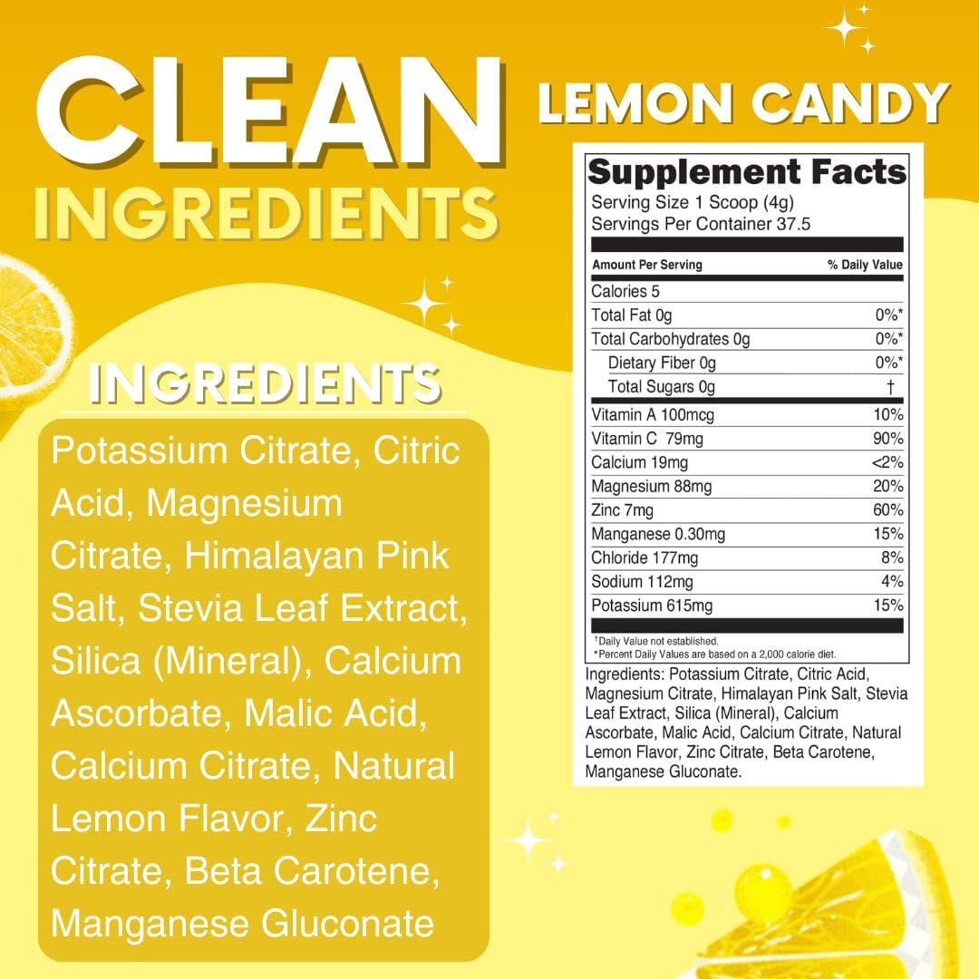 zero-sugar-lemon-candy-electrolytes-powder---natural-energy-hydration-drink-mix---vegan-keto-paleo---caffeine-free---37-servings-5