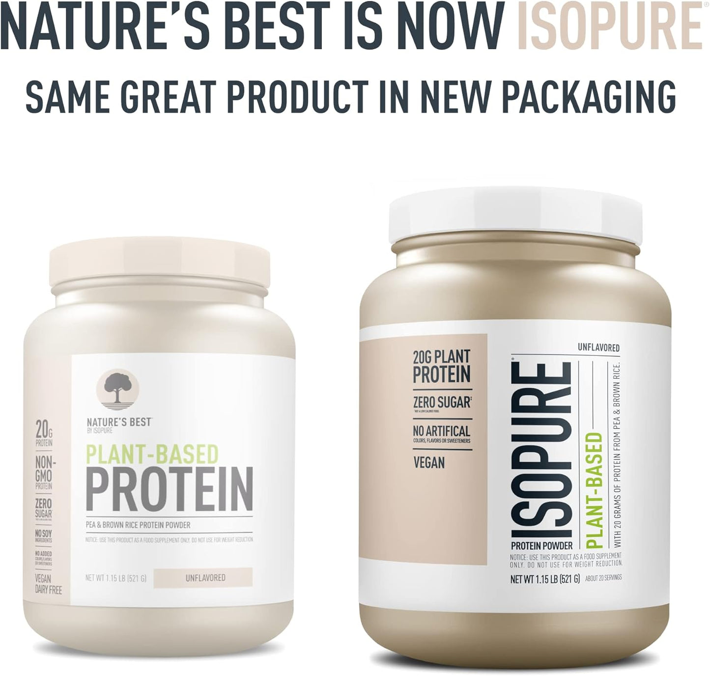 isopure-plant-based-protein-powder---lactose-gluten-free-unflavored-with-iron---20g-plant-protein-per-serving---115-lbs---20-servings---vegan-friendly-supplement-10