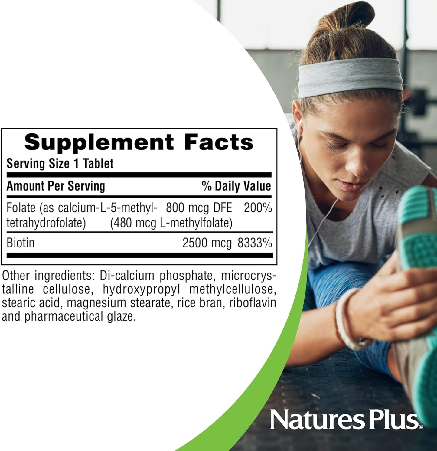 natures-plus-biotin-folic-acid-sustained-release-tablets---hair-growth-energy-booster---vitamin-b7-b9---vegetarian---gluten-free---30-servings-5