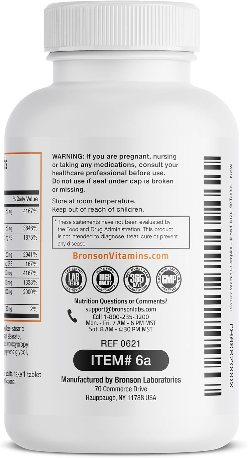 bronson-vitamin-b-complex-with-vitamin-b1-b2-b3-b6-b9---folic-acid-b12---100-tablets-5