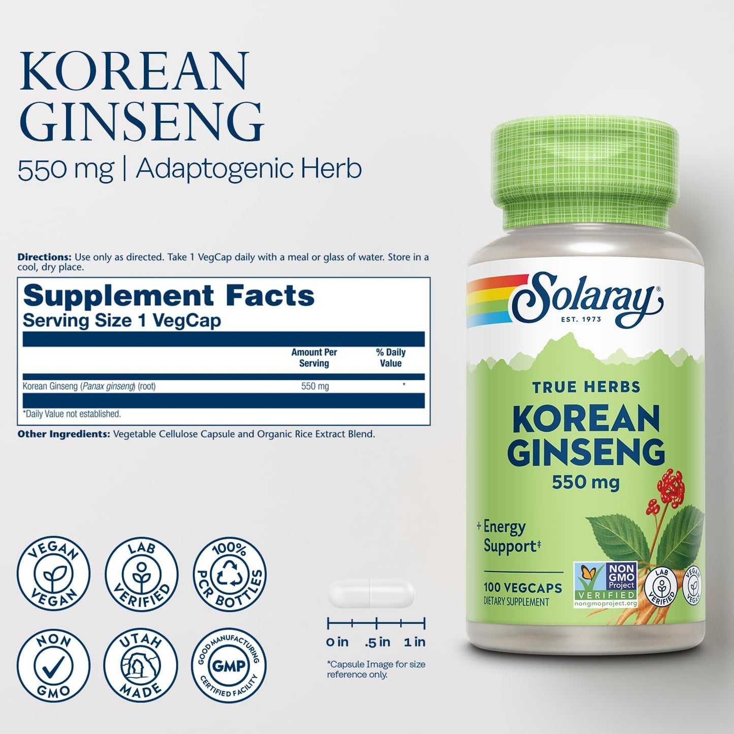 solaray-korean-ginseng-root-550mg-capsules---natural-energy-endurance-supplement-for-stress-relief---non-gmo-vegan---100-servings-2