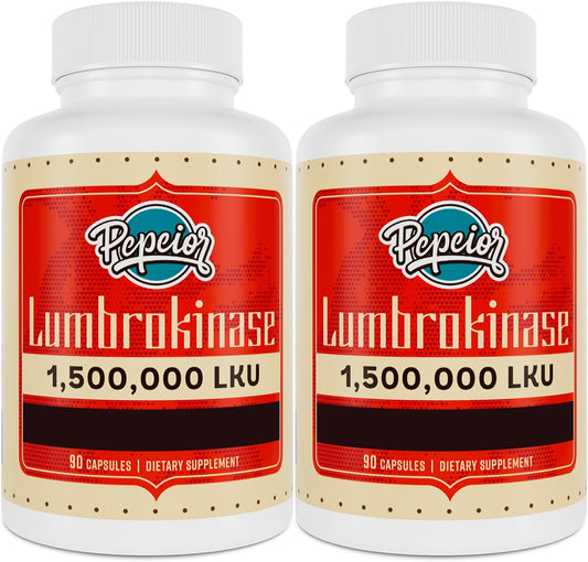 200mg-pepeior-lumbrokinase-supplement-with-max-1500000-lku---enzyme-capsules-for-cardiovascular-health---90-capsules-2-bottles-1