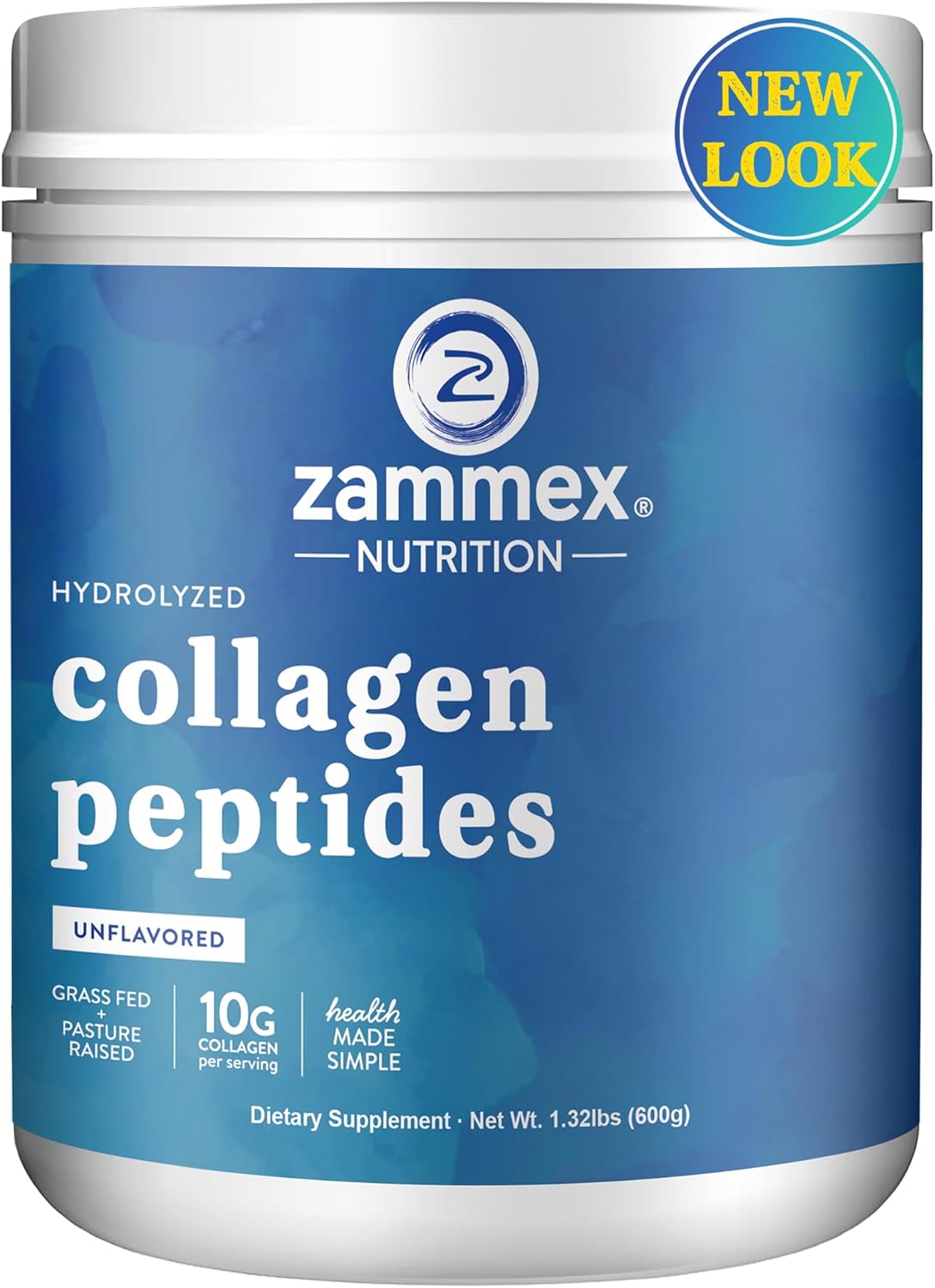 zammex-premium-collagen-peptides-powder---unflavored-hydrolyzed-proteins-for-hair-skin-nails-joints---grass-fed-non-gmo-paleo-keto-friendly---60-servings-7
