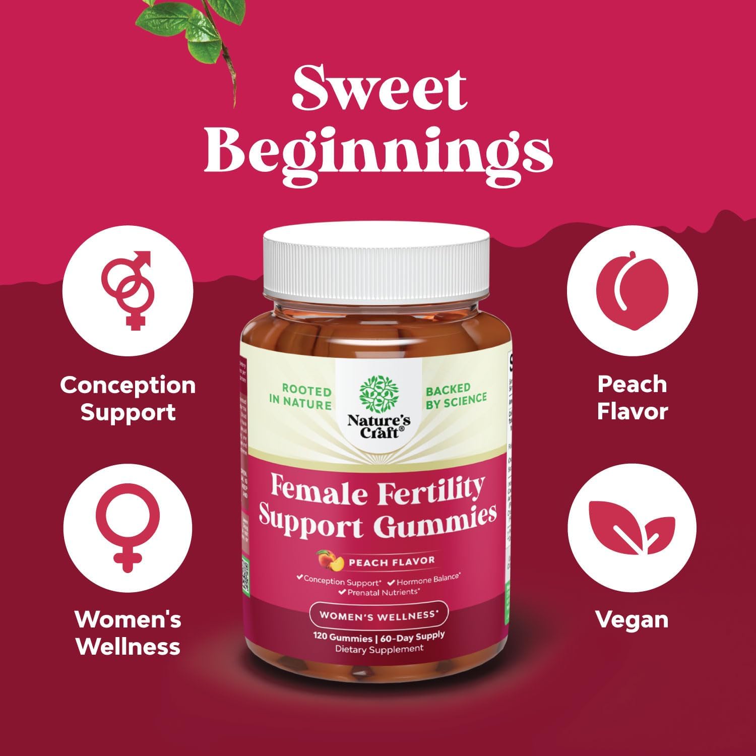 fertility-gummy-supplement-for-women-with-myo-inositol-folic-acid---vegan-non-gmo-peach-gummies---supports-conception---60-servings-4